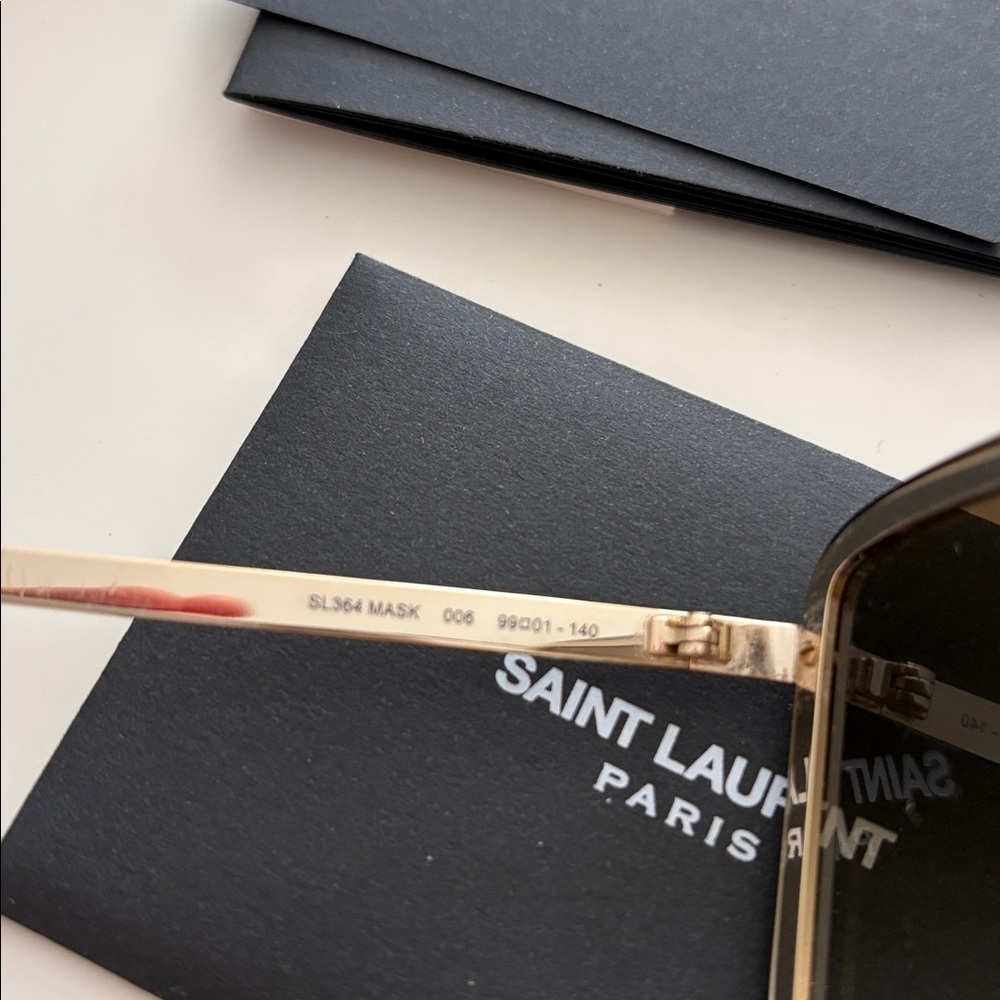 Saint Laurent Sl 364 Sunglasses Brown Gold - Picture 14 of 15